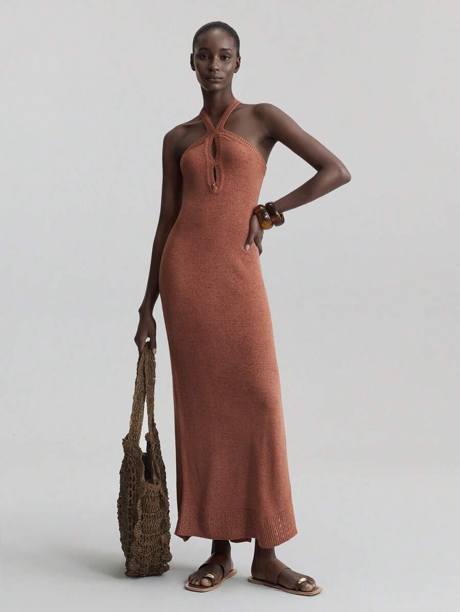 Kaïa | Robe Tricot Fendue