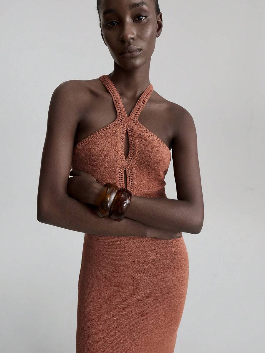 Kaïa | Robe Tricot Fendue