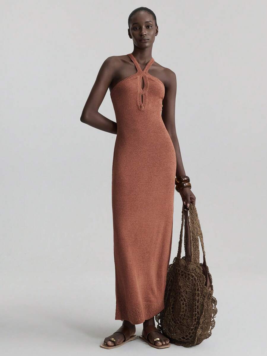 Kaïa | Robe Tricot Fendue