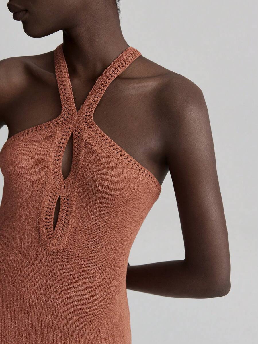 Kaïa | Robe Tricot Fendue
