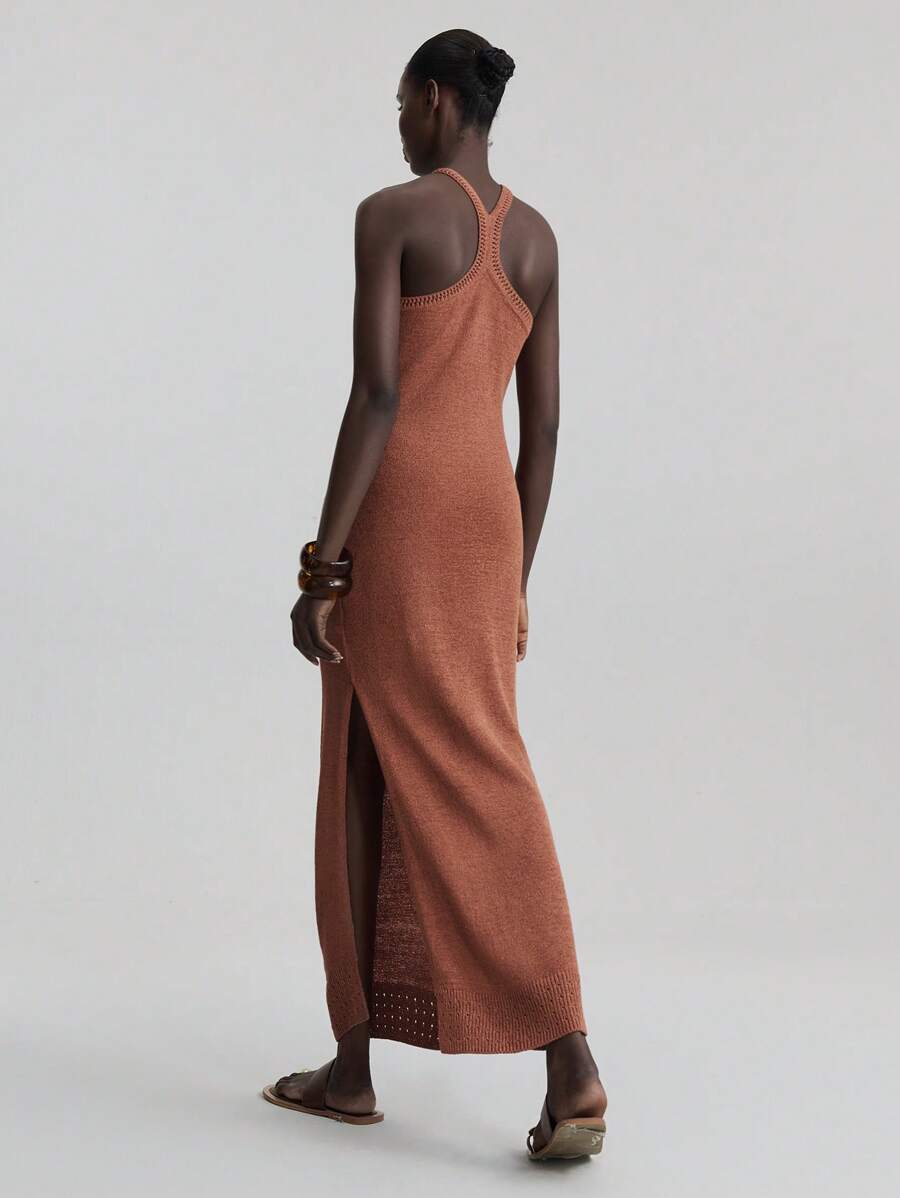 Kaïa | Robe Tricot Fendue