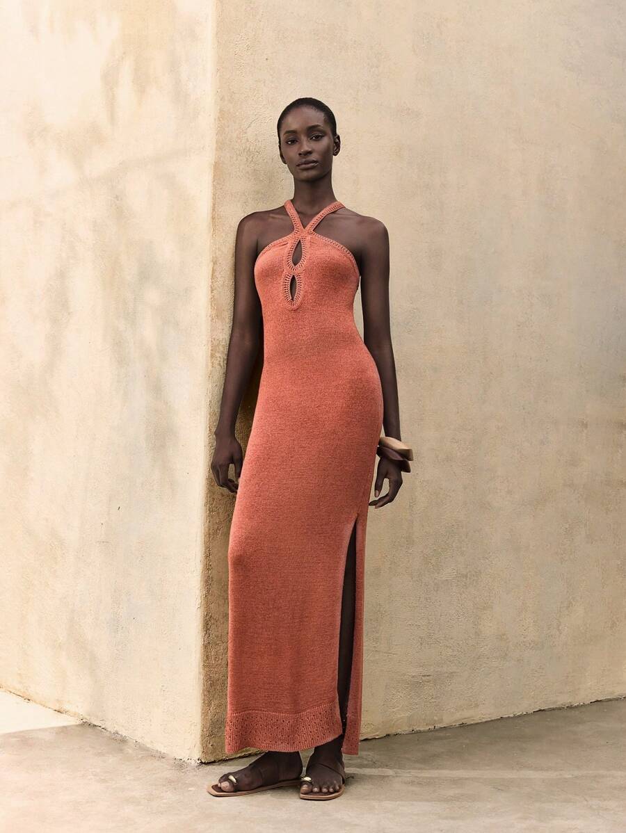 Kaïa | Robe Tricot Fendue